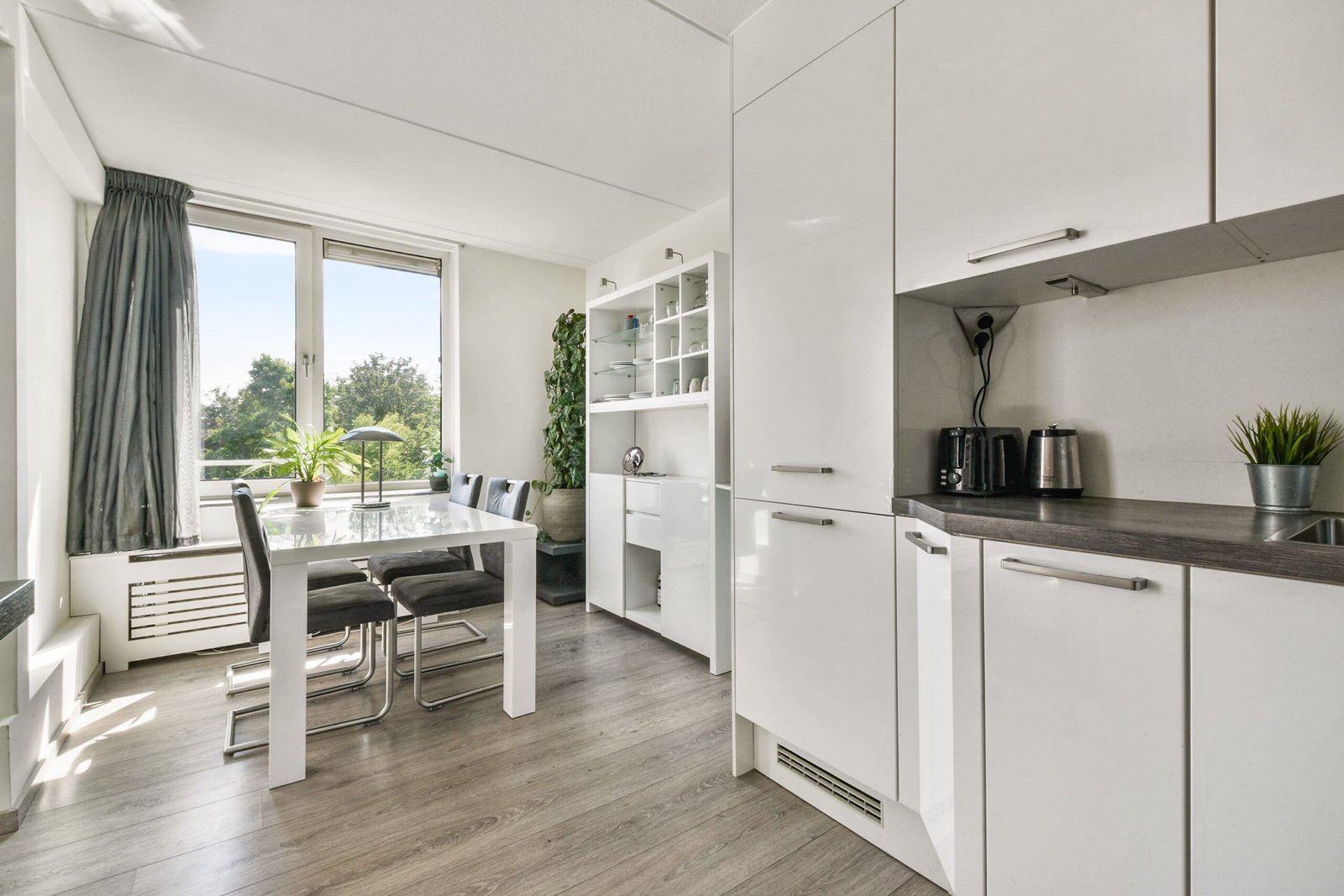 cocina y el comedor de un apartamento moderno(1)