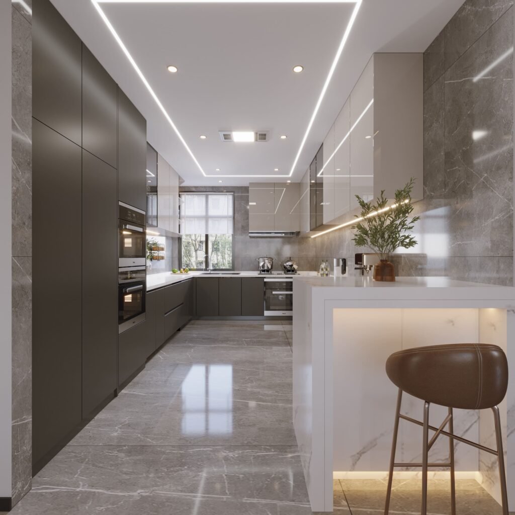 diseno moderno de cocinas blancas y grises(1) diseno moderno de cocinas blancas y grises(1)